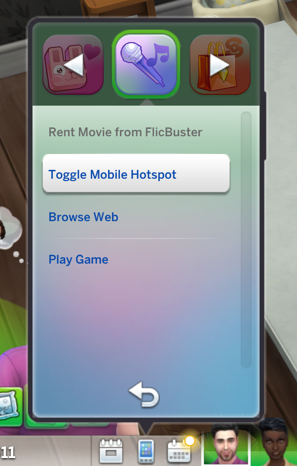 Toggle mobile hotspot in new phone