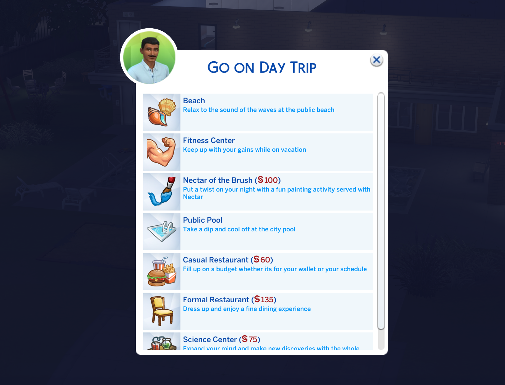 Day trip picker